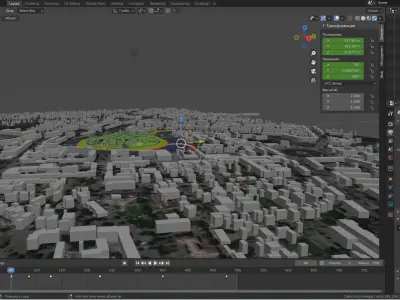  Park in the city 3D model