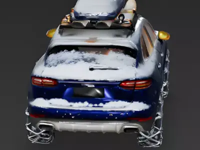 Luxury Ski-Resort SUV 3D Model Low-poly 3D model