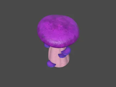 Fantasy Mushroom F11 Realistic - Scene Backdrop Design Low-poly 3D model