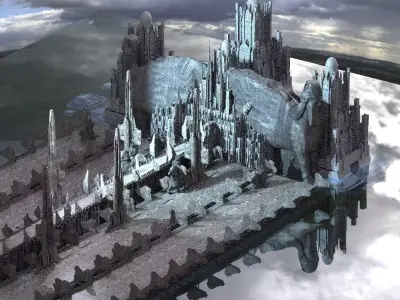 North rend Frozen Walkways to Valhalla Kit bash 3D model