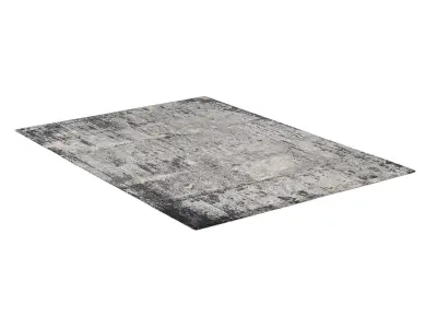 BRUSHSTROKE HAND-KNOTTED RUG 3D model
