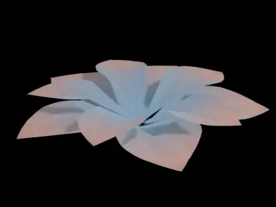 UE 5 VFX SCI FI flower Niagara system animation 3D model