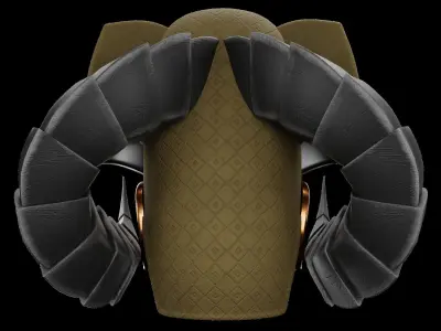 Pharaoh Hat 03 - SciFi Character Design Low-poly 3D model Low-poly 3D model