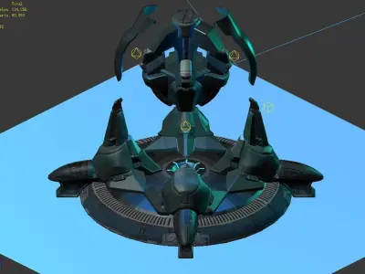 Future world - sea state tree 3D model