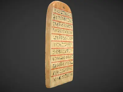 Egypt Stele Low-poly 3D model