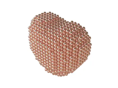 Voxel Heart Round Style v1 013 3D model