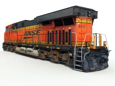  Freight Train 8 cars 2 engines 