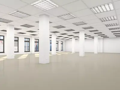 Empty Office Floor 3D model