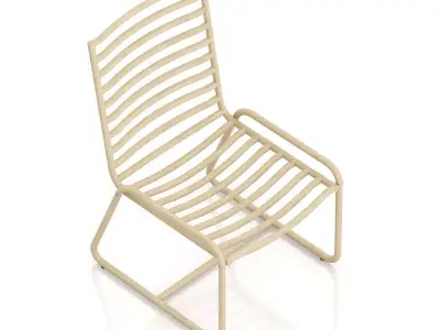 Wooden Chair 3D model 3