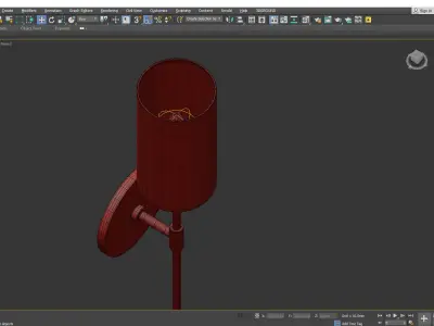 Olivia Linen Wall Sconce Low-poly 3D model