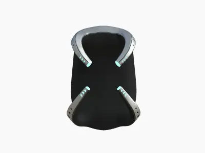 SciFi Backpack G05 Steel Bright - Fashion Character Design Low-poly 3D model
