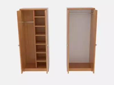 Home Seville 2 Door Wardrobe Low-poly 3D model