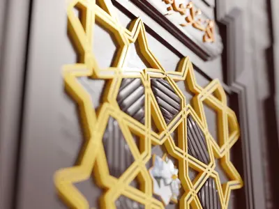 Door of Nabawi Mosque Bab Abu Bakr Siddique 3D model