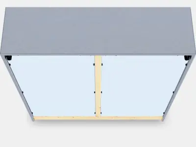 HAVSTA Glass-door cabinet with plinth 1 Low-poly 3D model