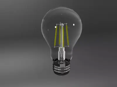 3D light bulb model Low-poly 3D model