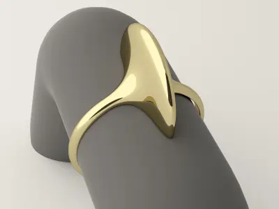 Alien ring 3D print model
