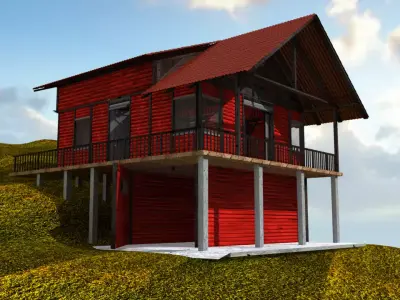 Rural cottage Free 3D model