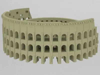 colosseum roman coliseum 3D print model