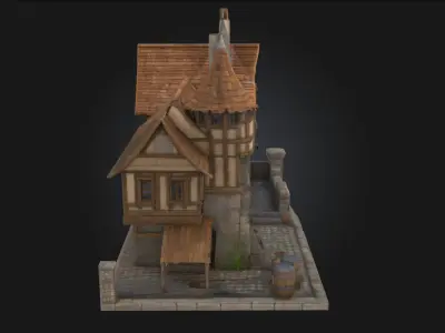 Tudor Cottage  Timeless Charm of English Heritage 3D model