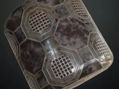 Mix Metal Surface Material PBR Seamless Texture