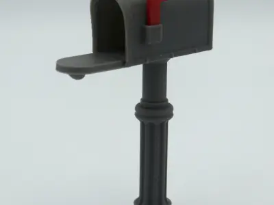 miniature Mailbox functional multi-color print  3D print model