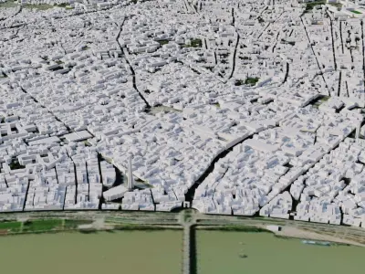 Bordaux - France 3D model