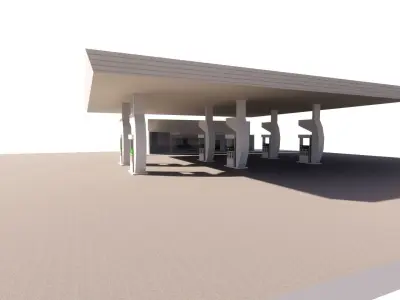 Gas Station6 3D model