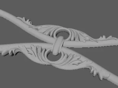 baluster for stairs 3D model purchase