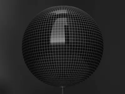 Giopato and Coombes Bolle Soffio table lamp CLEAR  GOLD 3D model