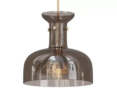 HEALY light mini pendant in smoked glass 3D model