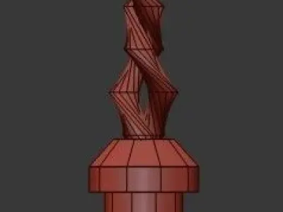 Untitled crystal bulb - gold 3D model