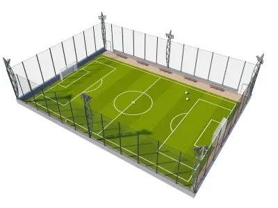 stadium-tennis football Basketball 3D model