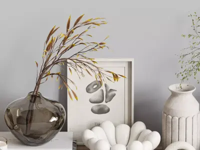 Decorative set 38 3D model shop