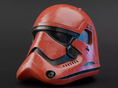 Star Wars Stormtrooper Helmet- High poly 3D model