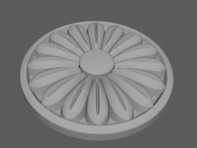 rosette flower Free 3D model purchase