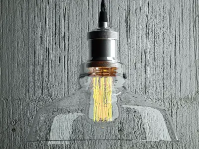 Hanging lamp 6 Loft Design 3D model