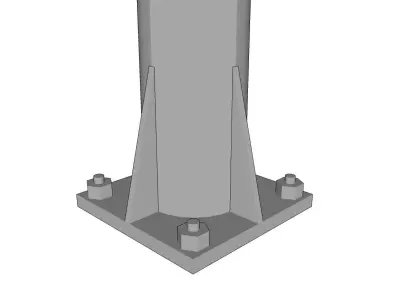 Lamp Post - Light Pole - Light Post - Street Light - Group 09 3D model