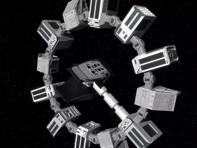 Spaceship endurance and ranger interstellar 3D model