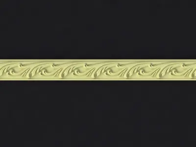 carved baguette 3D model