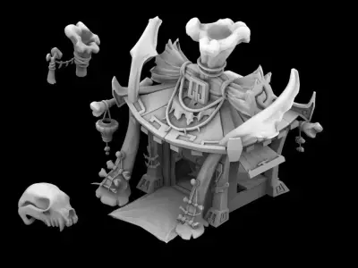 Xiqiao City - Bone House 21 3D model