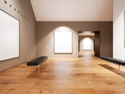 Art Gallery 001 UE4 3D model