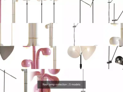 floor lamp collection 3D Model Pack