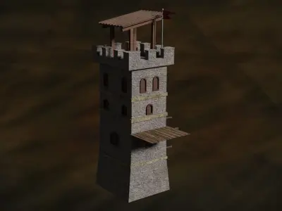 Build - Atalaya Serie SilentObsidianRise N1 WatchTower  3D model