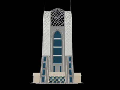 Dubai Building Game Ready 3D model