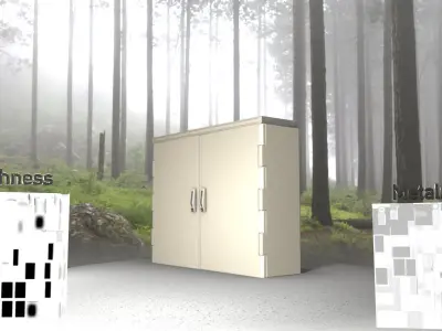 Electrical Distribution Cabinet 31 Low-poly 3D model