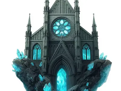 Arcane Portal Sanctuary 3D Model Low-poly 3D model