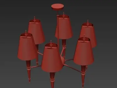SHaded Chandelier 3D model