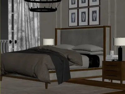 Bedroom interior 214 3D model