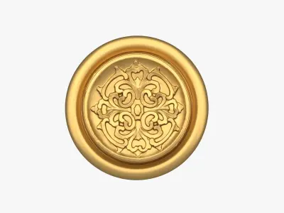 Collection round rosette 01 3D Model Pack
