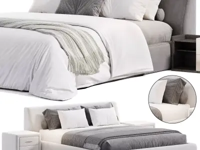 Louis Bed by Meridiani 3D model